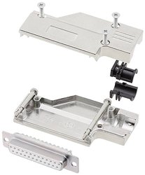 Zestaw listew żeńskich D-Sub encitech DCMR25-FK-DBS-W-K 6355-8065-13, rzędy: 2, styki: 25, 90 °, 1 szt.