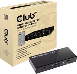 Przełącznik HDMI club3D SenseVision 4 Port Przełącznik HDMI club3D CSv-1370 1 szt.