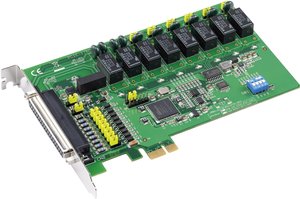 Karta 8 wyjść przekaźnikowych, 8 wejść z optoizolacją, 2 wejścia licznikowe 1kHz,2 optoizolowane (2.5kV) wyjścia PWM  Advantech PCIE-1760-AE Karta typu plug-in 1 szt.