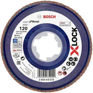 Tarcza lamelkowa Bosch Accessories X551 2608619814 Średnica 115 mm 1 szt.
