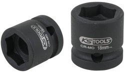 Nasadka udarowa sześciokątna 1/2",, bardzo krótka, 18,0 mm Nasadka udarowa KS Tools 515.0066 1 szt.
