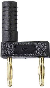 Złączka bananowa Stäubli KS2-12L/1SA/A 63.9848-21 Średnica pinu: 2 mm Rozstaw kołków: 12 mm czarny 1 szt.