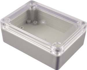 Obudowa uniwersalna Hammond Electronics, ABS, szary błyszczący, (D x S x W) 165 x 125 x 75 mm, 1 szt.