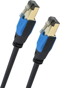 Kabel LAN Oehlbach D1C19352, 1 szt., RJ45, CAT 8.1, 1.00 m, czarny