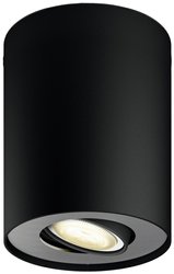 Reflektor sufitowy LED Philips Lighting Hue White Amb. Pillar Spot 1 flg. schwarz 350lm inkl. Dimmschalter Hue 871951433844900 5 W