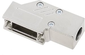 Obudowa złącza D-SUB encitech DCMR09-ULP 1060-0135-01, metal, 90 °, 1 szt.