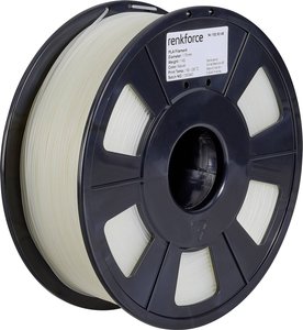 Filament do drukarek 3D PLA Renkforce RF-4511200, Średnica filamentu: 1.75 mm, 1000 g, przeźroczysty