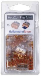 HellermannTyton 148-90055 Złącze zaciskowe HCPM-3-Blister-PC-CL/OG (18), PIN: 3, 450 V, 24 A, 18 szt.