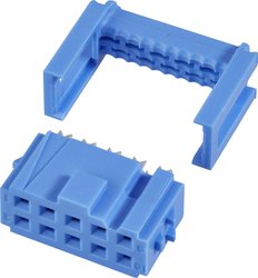 TE Connectivity 1658527-6 Listwa pin - żeńska  Siatka: 2.54 mm Ilośc pinów: 16 Ilość rzędów: 2 1 szt.