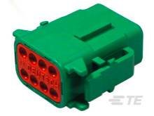 Obudowa złącza pin żeńskiego na kabel TE Connectivity DTM06-08SC, wire-to-wire, piny: 8, 1 szt.