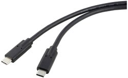 USB-C Kabel Renkforce, USB4®, Złącze męskie USB-C®, Złącze męskie USB-C®, 1.00 m