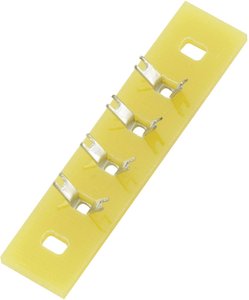 Listwa do lutowania jednorzędowa, całkowita ilość biegunów 4 o powłoce epoksydowej (dł. x szer. x wys.) 36 x 9 x 1,5 mm 1 szt.