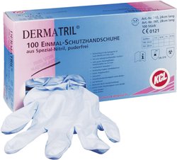 KCL Dermatril 740-8 100 szt. Nitryl Rękawice jednorazowe Rozmiar rękawic: 8, M