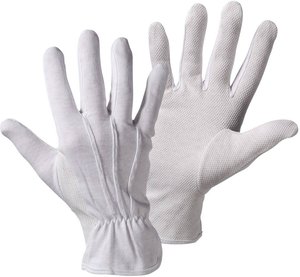L+D worky Trikot Dot 1004-10 Bawełna Rękawice robocze Rozmiar rękawic: 10, XL EN 455, EN 374   CAT I 1 par(a)