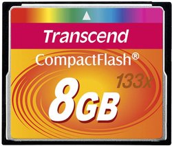 Karta pamięci CF Transcend TS8GCF133, 8 GB, 25 MB/s / 25 MB/s