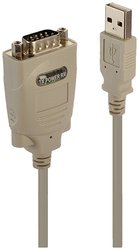 Konwerter USB, szeregowe LINDY 42844, [1x złącze męskie USB-A 1.1 - 1x szeregowe (9 pin)]