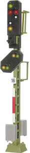 Sygnał wyjścia świetlnego DB z sygnałem odległym, 10 diod LED Sygnalizacja świetlna Viessmann 10 LED, 44 mm, N