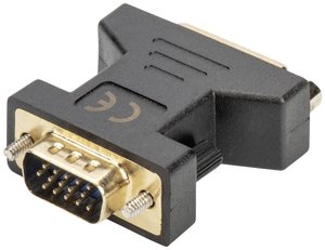 Przejściówka, adapter DVI, VGA Digitus AK-320505-000-S, [1x złącze żeńskie DVI 29-pin - 1x złącze męskie VGA]