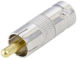 Adapter BNC TRU COMPONENTS TC-10477712 złącze żeńskie BNC - złącze męskie RCA/cinch 1 szt.