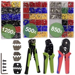 Zaciskarka Q-1601-01 z zestawem mocującym, Q1301, zaciskarka do tulejek, ściągacz izolacji, 1200 tulejek, 1350 złączy zaciskanych Zaciskarka zestaw Quadrios 22T016 22T016, 0.25 do 6 mm²