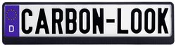 HP Autozubehör Carbonlook Uchwyt tablicy rejestracyjnej karbonowy (D x S x W) 13.5 x 53 x 1.5 cm