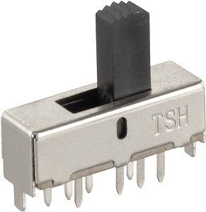 TRU COMPONENTS  Przełącznik suwakowy 250 V/AC 1.5 A 2 x wł/wł/wł  1 szt.