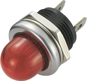 Lampka sygnalizacyjna LED TRU COMPONENTS TC-R9-105L1-02-WRR4 1587988, 120 mcd, 12 V/DC, 16 mm