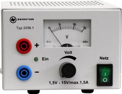 Zasilacz laboratoryjny regulowany Statron 2256.1 1.5 - 15 V 1.5 A 40 W