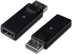 Przejściówka, adapter DisplayPort, HDMI Digitus DB-340602-000-S, [1x złącze męskie DisplayPort - 1x złącze żeńskie HDMI]