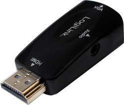 Przejściówka, adapter LogiLink CV0107 CV0107, [1x złącze męskie HDMI - 1x złącze żeńskie VGA]