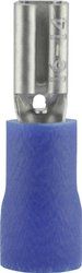 Konektor żeński, częściowa izolacja, tuleja, 2.8x0.8 mm, 1.5-2.5 mm2, niebieski