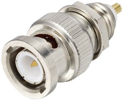 Złącze BNC TRU COMPONENTS TC-10357420 złącze męskie do wbudowania pionowego 50 Ω 1 szt.