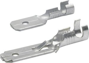 Płaskie złącze nieizolowane 6,30 mm Klauke 2220 Wtyczka płaska 1 szt.
