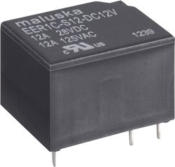 Miniaturowy przekaźnik 12 A, 1x UM, waschdicht  EER1 12VDC 12 V 1 zestyk przełączny