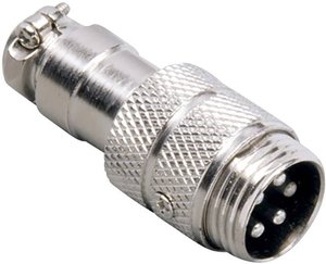 Złącze męskie DIN miniaturowe  BKL Electronic 0206002 0206002, miedź, złącze męskie proste, 1 szt.