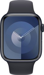 Apple Watch Series 9 GPS 45 mm Aluminiowa obudowa Midnight z paskiem sportowym Midnight – M/L Apple Watch Series 9 GPS 45 mm Obudowa aluminiowa Opaska sportowa Północ M/L