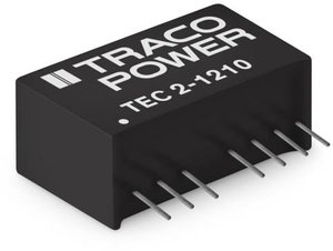 Przetwornica DC/DC, do PCB TracoPower TEC 2-1219 TEC 2-1219, SIL-8, 2 W, 222 mA, 10 szt.