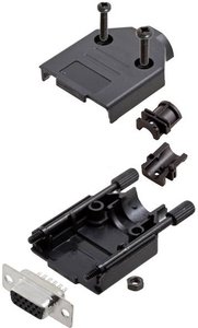 Zestaw listew żeńskich D-Sub TRU COMPONENTS TCDTPKP09HDS15K 7709504, rzędy: 3, styki: 15, 180 °, 1 szt.