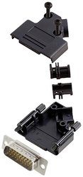Zestaw listew męskich D-Sub encitech D45PK-P-15-HDP26-W-K 6355-8055-02, rzędy: 3, styki: 26, 45 °, 1 szt.