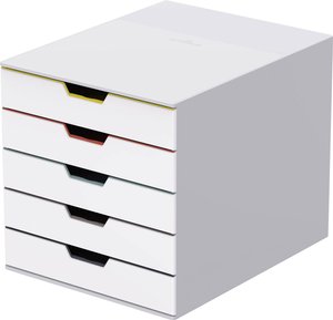 Szafka z szufladami Durable 762527 jasnoszary DIN A4, DIN C4, Folio, List Ilość szuflad: 5
