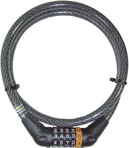 Kłódka rowerowa z zamkiem szyfrowym Security plus Z 69 Linka zabezpieczająca do roweru Security Plus Z69,