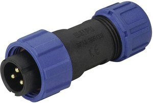 Złącze IP68 serii SP13 Weipu SP1310 / P 3 I, 1 szt.