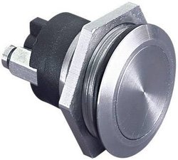 Przycisk wandaloodporny chwilowy Bulgin MP0037, 1 x wył/(wł), IP68 (uszczelniene płyty przedniej), 1 szt.