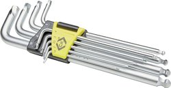 Zestaw kluczy trzpieniowych do uszkodzonych śrub z łbem sześciokątnym Zestaw kluczy trzpieniowych C.K T4440M T4440M  9 szt.