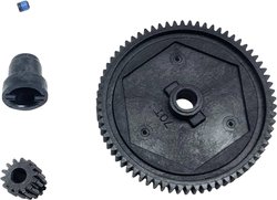 ET przekładni głównej i zębnika silnika (1611460) Zębatka i wałek zębaty Reely 538234C 1 zest.