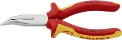 Szczypce płaskie, okrągłe Knipex 25 26 160, 160 mm, 61 HRC, VDE