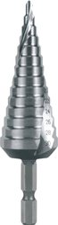 Wiertło stopniowe HSS, spiralnie żłobione z końcówką krzyżową Wiertło stożkowe stopniowe RUKO 101052H 1 szt.