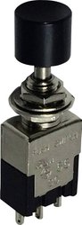 Przełącznik wciskany TRU COMPONENTS TC-PA102A1BK 1587791, 6.2 mm, 250 V/AC, 3 A, 1 szt.