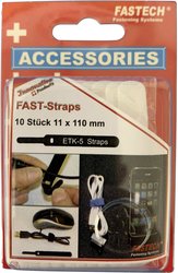 Opaska kablowa na rzepy do wiązania element z pętelkami i haczykami (D x S) 110 mm x 11 mm biały FASTECH® 800-010C 10 szt.