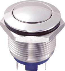 Przycisk wandaloodporny chwilowy TRU COMPONENTS GQ19B-10/J/N, 1 x wył/(wł), IP65, 1 szt.